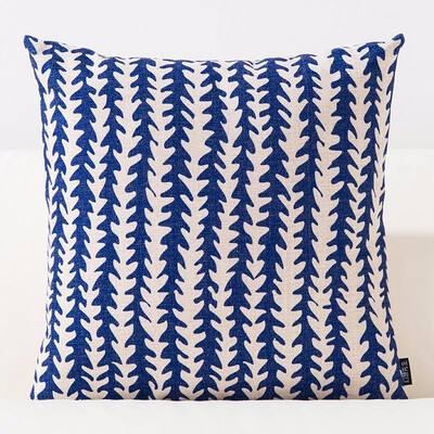 

Sea Blue Plant Leaf Printed Cushion Anchor Pattern Marine Ship Throw Pillow Decorative Pillows Kids Cushions