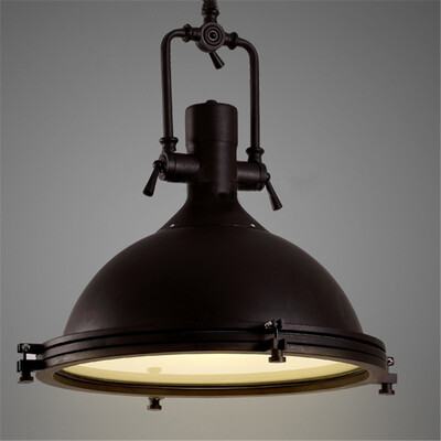 

Baycheer HL371281 Nautical Pendant Light with Frosted Diffuser