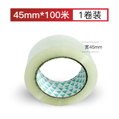 

QDZX high transparency sealing tape length 100 meters width 45mm 1 roll high viscosity packaging sealing tape wholesale packaging sealing tape