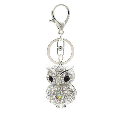 

Crystal Night Owls Charms Twinkle Bird of Minerva Phone Case Straps Shining Rhinestones Keychain Glittered Diamonds Pendant