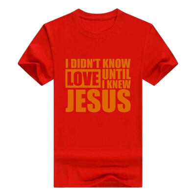 

Christian Religious Men Tshirt I Didnt Know Love Until Jesus