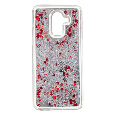 

Fecoprior Back Cover For Samsung Galaxy J8 2018 Case Mirror Glitter Liquid Quicksand Shining Dynamic Fundas Coque Celulars Capa
