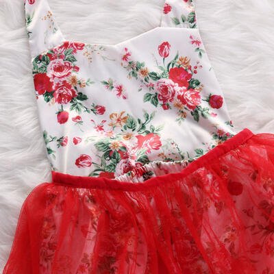 

Baby Girls Floral Romper Jumpsuit Lace Tulle Veil Outfits Set Clothes UK Stock