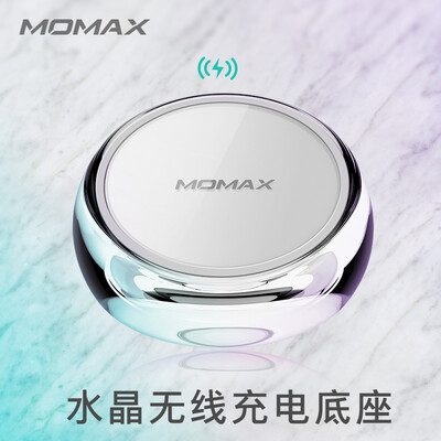 

MOMAX Apple X Wireless Charger Crystal Qi Wireless Fast Charger Base for iPhoneXSMaxXR8Plus etc