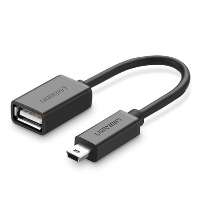 

Зеленый Альянс (UGREEN) 10383 Mini USB OTG кабель для передачи данных 5Pin T-port для материнского мобильного телефона планшетный компьютер для чтения карт памяти U-образный кабель для мыши