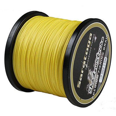 

8 Strands Yellow 100m-2000m 10LB-300LB Test Braided Fishing Line