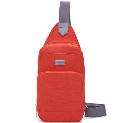 

Tianyi TINYAT men&39s chest bag leisure sports bag couple shoulder Messenger bag outdoor backpack Korean fashion pockets T606 orange