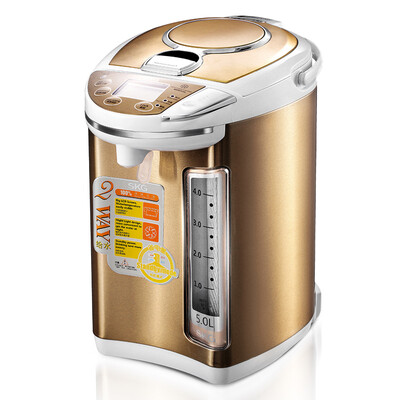 

SKG 1152 electric water bottle 304 stainless steel liner electric kettle 3 section heat control light energy saving 5L champagne gold