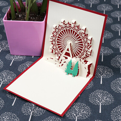 

TaTanice creative gift greeting card 3D stereo cupid heart birthday card couple confession wishes send lover to send friends THK010