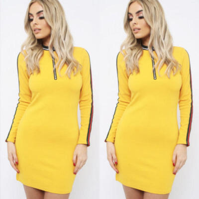 

Womens Casual Dress Long Sleeve Hoodie Hooded Jumper Pockets Sweater Tops