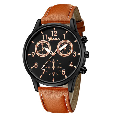

GENEVA quartz watch 530 with double dial