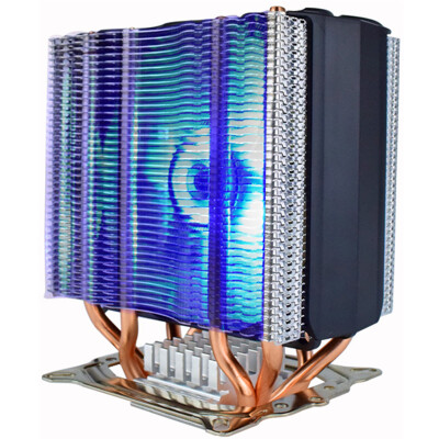 

Overclocking three PCCOOLER tower CPU heat sink multi-platform 4 heat pipe double tower structure PWM temperature control 10cm blue fan with silicone grease