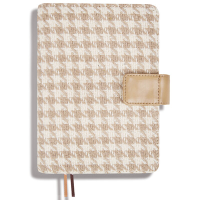 

kinbor cotton A6 hand book book calendar notepad diary hand books thousand birds grid milk coffee color DTB6132