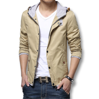 

Fashion Men Jackets 2016 New Men Coats Spring Autumn Casual Jackets Coats Slim Fit Cotton Plus Size 3XL Zipper Fashion Designers