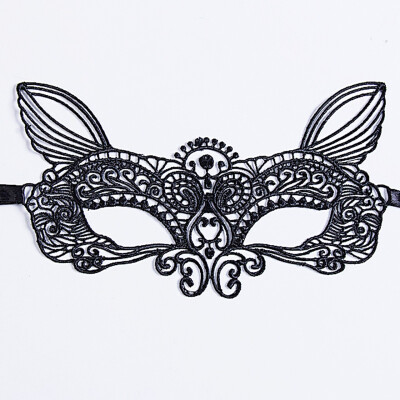 

Halloween Costume Black Lace Sexy Women Eye Face Mask Masquerade Party Ball Prom