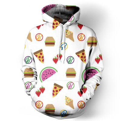 

QYDM028Mens Hoodie 3D Printed Women Pullover Sweater