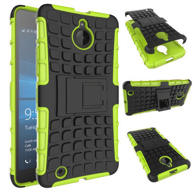 

Fivice Nokia Lumia 850 Case TPU anti-fall tire pattern back clip bracket phone case