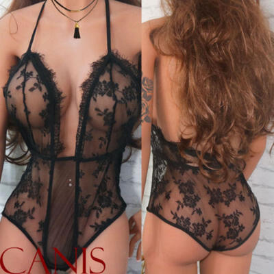 

Sexy Lingerie Nightwear Lace Dress Womens Babydoll Sleepwear Underwear Set Hot