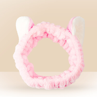

NATINA makeup remover beauty wash bag tiara headband cute headband soft cat ears hair band