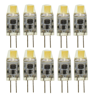 

Sencart 10Pcs G4 COB LED Bulb 1W 10W Halogen Bulb Replacement ACDC 12 Volt Not Dimmable Daylight White Warm White