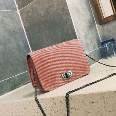 

UK STOCK Women Retro Velvet Chain Bag Shoulder Bag Crossbody Handbag Messenger
