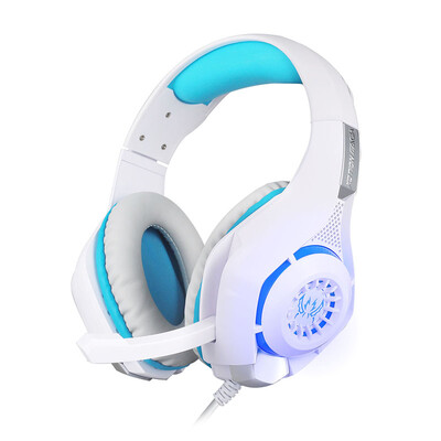 

Inch KOTION EACH GS400 single plug white blue professional computer game headset headset gaming gaming headset with microphone