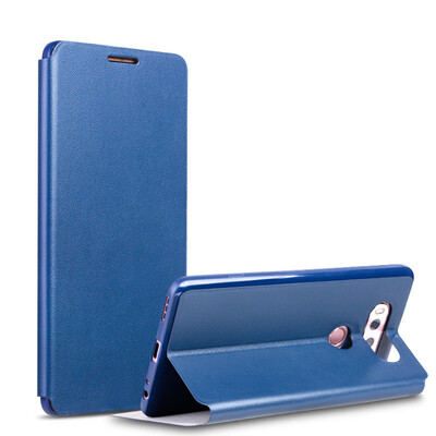 

ultra-thin Case sFor LG G6 Flip Case PU Leather Luxury thin Slim Phone Book Cover sFor LG G6 Case Flip Blue Gold Gold Color
