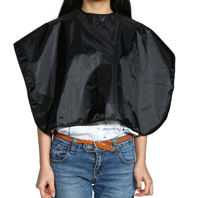 

Hairdressing Salon Apron Hair Cloth for Barbershop Water Resistant Hair Cutting Cape Black Shampoo Cloth