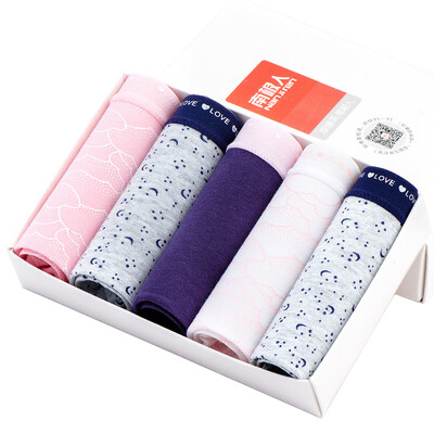 

Antarctic women underwear printed underwear women 5 loaded elastic cotton triangle women underwear NF14X25232
