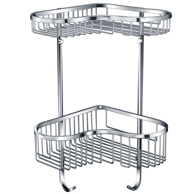 

Larsd stainless steel bathroom heart-shaped triangular basket storage rack
