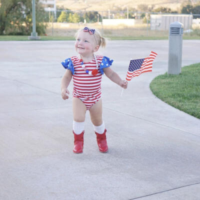 

2018 Casual Newborn Baby Kids Girl Romper Sunsuit Jumpsuit Headband Outfits Set