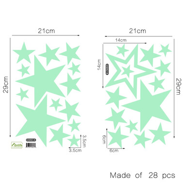 

Wall stickers Glowing Star Glowing font decoration childrens bedroom living room kindergarten baby room DIY Christmas