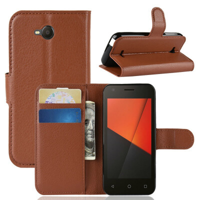 

for Vodafone Smart C9 WIERSS Wallet Phone Case for Vodafone Smart C9 4" Flip Leather Cover Case Etui Fundas Capa Coque