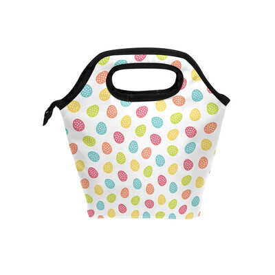 

Lunch Bag Colorful Strawberry Tote Travel Picnic Insulated Handbags Portable Zipper Lunch Bag Box