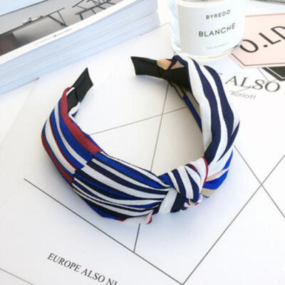 

New Headband Twist Hairband Bow Knot Cross Tie Velvet Headwrap Hair Band Hoop