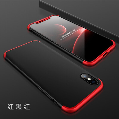 

For iphone XS MAX XR Phone case 3 in 1 Case Ultra Thin Luxury 360 Full Protect hard PC Phone Cover