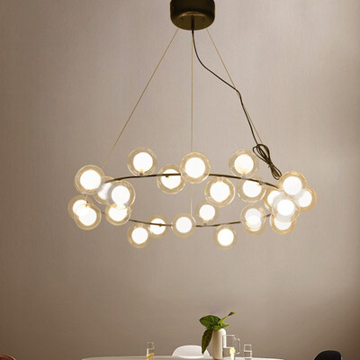 

Baycheer HL487533 Stainless Steel Bubbles Globe LED Pendant Light