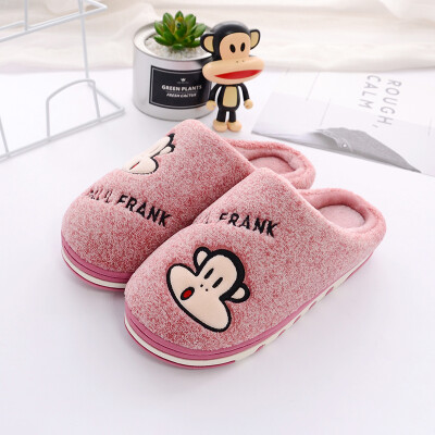 

PaulFrank big mouth monkey couple models home warm cotton slippers women models PF654 purple 260 yards