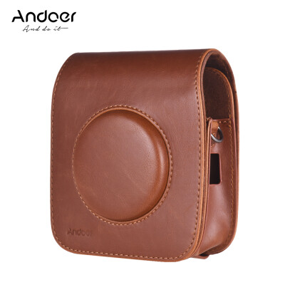 

Andoer SQ10 Camera Case Bag PU Leather Protection Camera Bag with Adjustable Shoulder Strap for Fujifilm Instax SQ10 Camera 3 Col