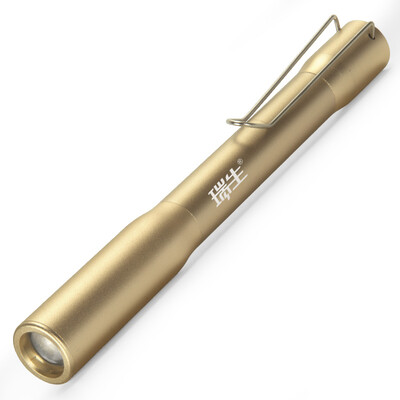 

Ruisheng medical pupil pen lamp ear nose&throat ophthalmology LED mini flashlight oral white light yellow light gold