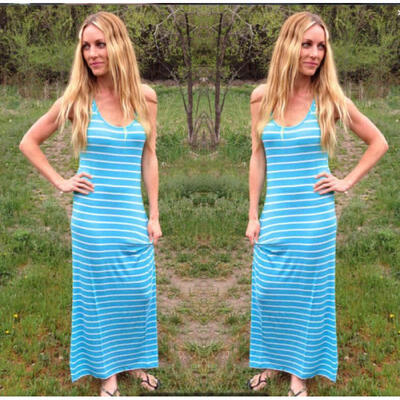 

Fashion Women Beach Summer Sundress Long Dresses Maxi Evening Party Dress Size-L