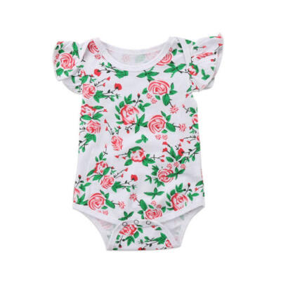 

Canis Cute Newborn Kids Baby Girls Tops Floral Overall Skirts Dress Outfits Set