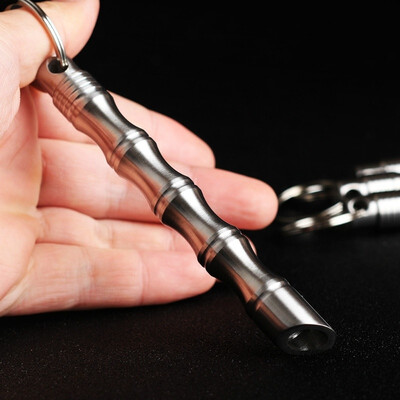 

Stainless steel bamboo Multifunctional defensive tactics pen for bamboo sticks Outdoor defense products EDC tools