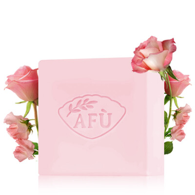 

AFU rose essential oil soap 100g (cleansing soap bath brighten skin tone