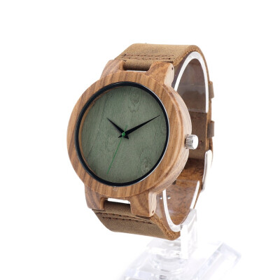 

BOBO BIRD wooden quartz pointer watch C16