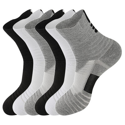 

LifeWheel Mens Athletic Sports Running Breathable Cotton Basketball Socks