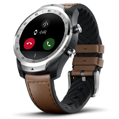 

TicWatch Pro 4G Edition Smart Sports Watch Male 4G Edition Double Screen Lifetime 30 Days eSIM Card Call GPS Heart Rate Sports Health NFC Payment Streamer Silver