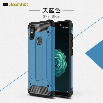 

Fivice Xiaomi MI 6X case Luxury Silicone Diamond Armor PC Hard Shell Phone Case