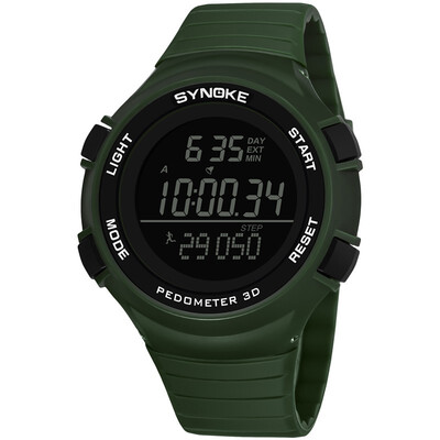 

Male outdoor sports watch stopwatch chronograph step running watch waterproof multi-function electronic watch