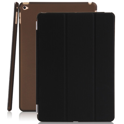 

Cool Le Feng Apple iPad AIR2 Case Sleeping Wake Up / Sandue Кожаный чехол / ремешок Кожаный чехол Матовая оболочка iPad air2 Flat Case 9.7 "- Черный